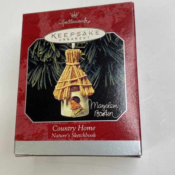 Vintage HALLMARK KEEPSAKE Christmas Ornament "Country Home Nature's Sketchbook" - Picture 2 of 9